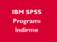 IBM SPSS Programı indirme