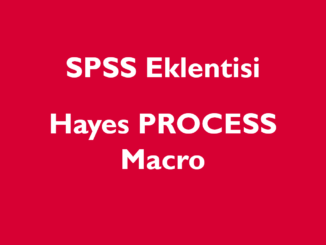SPSS Eklentisi Hayes PROCESS Macro